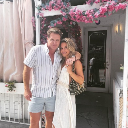 Memphis Garrett with his wife Christmas Abbott at Ya Mas! Taverna Mediterranean Restaurant.